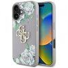 Husa pentru Apple iPhone 16, Guess, 4G Grained Roses Big Logo, Mov