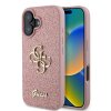 Husa pentru Apple iPhone 16, Guess, Fixed Glitter Big 4G, Roz