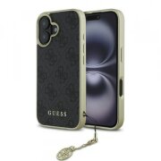 Husa pentru Apple iPhone 16 Plus, Guess, 4G Charm, Neagra