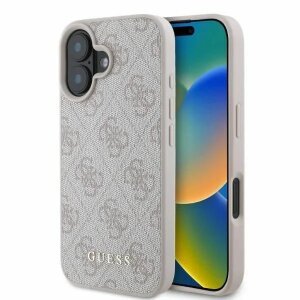 Husa pentru Apple iPhone 16 Plus, Guess, 4G Classic, Roz