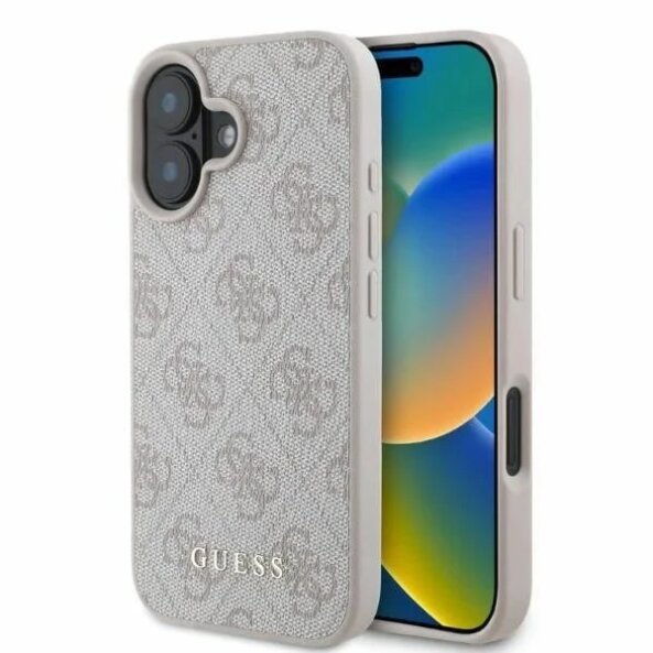 Husa pentru Apple iPhone 16 Plus, Guess, 4G Classic, Roz