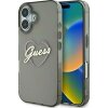 Husa pentru Apple iPhone 16 Plus, Guess, IML Heart, Neagra