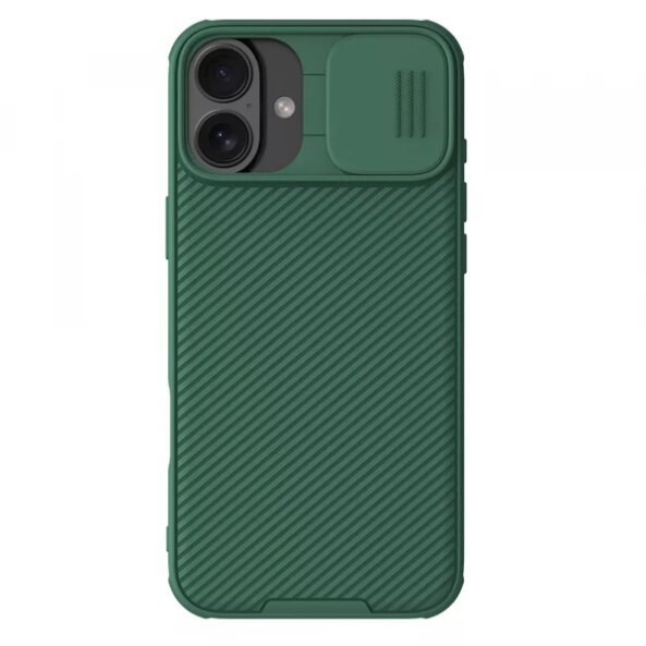 Husa pentru Apple iPhone 16 Plus, Nillkin, CamShield Pro, Verde