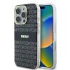 Husa pentru Apple iPhone 16 Pro Max, DKNY, Repeat Texture Pattern With Stripe, Neagra