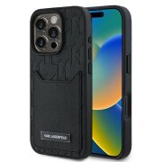Husa pentru Apple iPhone 16 Pro Max, Karl Lagerfeld, Cardslots Monogram, Neagra