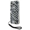 Husa pentru Apple iPhone 16 Pro Max, Karl Lagerfeld, IML Luxury Zebra Pattern with Strap, Neagra
