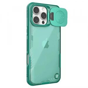 Husa pentru Apple iPhone 16 Pro Max, Nillkin, Iceblade Prop (w/o Camera Cutout), Verde