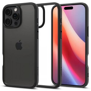 Husa pentru Apple iPhone 16 Pro Max, Spigen, Ultra Hybrid, Neagra Mata
