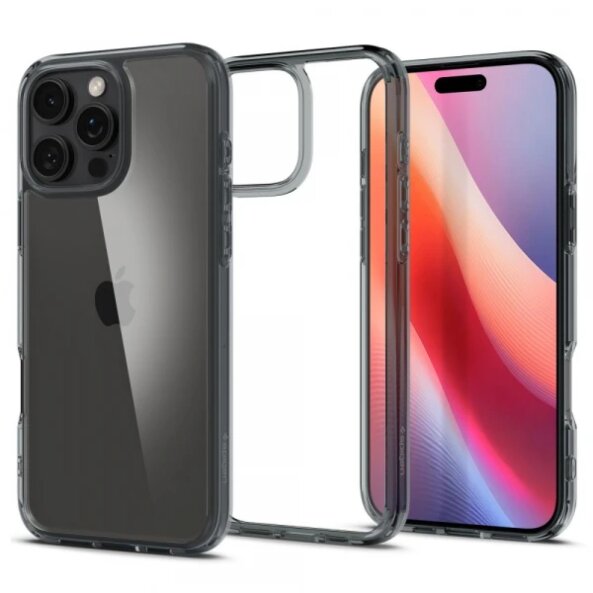 Husa pentru Apple iPhone 16 Pro, Spigen, Ultra Hybrid, Neagra Transparenta