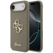 Husa pentru Apple iPhone 17 Air, Guess, Big 4G Script, Maro