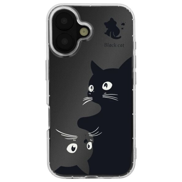 Husa pentru Apple iPhone 17 Air, OEM, Ultra Trendy Cat, Neagra 