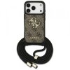 Husa pentru Apple iPhone 17 Pro, Guess, Crossbody Cord 4G Big Log, Maro