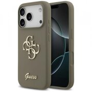 Husa pentru Apple iPhone 17 Pro Max, Guess, Big 4G Script, Maro