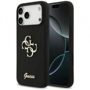 Husa pentru Apple iPhone 17 Pro Max, Guess, Big 4G Script, Neagra