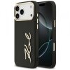 Husa pentru Apple iPhone 17 Pro Max, Karl Lagerfeld, Script Logo, Neagra