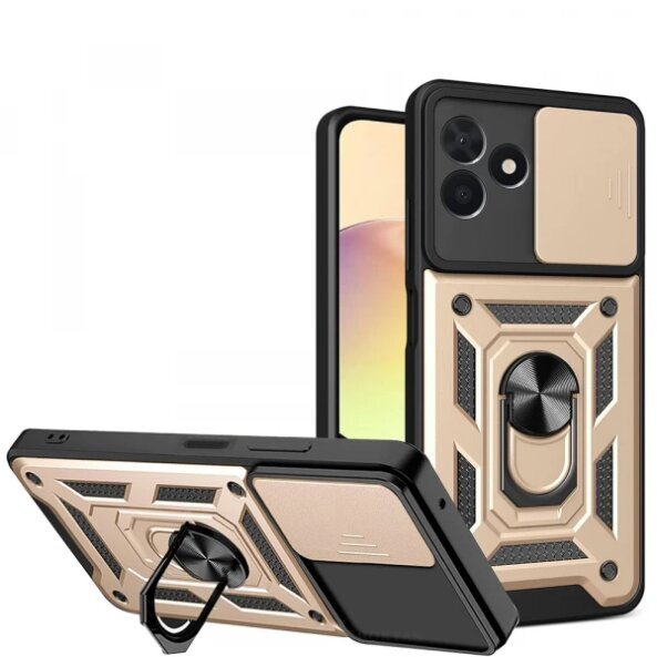 Husa pentru Oppo Reno14 FS 5G / Reno14 F, Techsuit, CamShield, Aurie