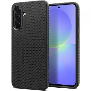 Husa pentru Samsung Galaxy A36 A366, Spigen, Liquid Air, Neagra Mata