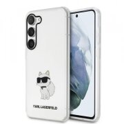 Husa pentru Samsung Galaxy S23 S911, Karl Lagerfeld, Ikonik Choupette, Transparenta