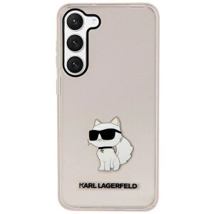 Husa pentru Samsung Galaxy S23+ S916, Karl Lagerfeld, Ikonik Choupette, Roz
