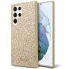 Husa pentru Samsung Galaxy S24 Ultra S928, Guess, Glitter Script, Aurie