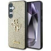 Husa pentru Samsung Galaxy S25 S931, Guess, Glitter Big 4G Script, Aurie