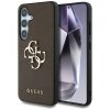 Husa pentru Samsung Galaxy S25+ S936, Guess, 4G Grained Big and Classic Logo, Maro