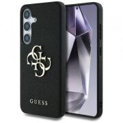 Husa pentru Samsung Galaxy S25+ S936, Guess, 4G Grained Big and Classic Logo, Neagra