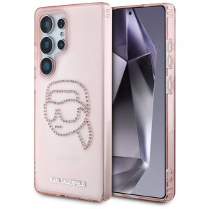 Husa pentru Samsung Galaxy S25 Ultra S938, Karl Lagerfeld, IML Luxury Karl's Head, Roz