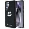 Husa pentru Samsung Galaxy S25 Ultra S938, Karl Lagerfeld, Monogram Choupette's Head, Neagra