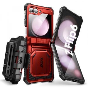 Husa pentru Samsung Galaxy Z Flip7 FE F741 / Z Flip6 F741, i-Blason, ArmorBox, Rosie