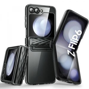 Husa pentru Samsung Galaxy Z Flip7 FE F741 / Z Flip6 F741, i-Blason, Cosmo, Neagra Satinata