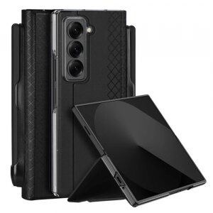 Husa pentru Samsung Galaxy Z Fold Special, DUX DUCIS, Bril (with Pencil Holder), Neagra