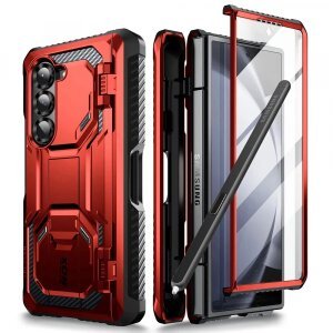Husa pentru Samsung Galaxy Z Fold6 F956, i-Blason, ArmorBox, Rosie