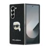 Husa pentru Samsung Galaxy Z Fold6 F956, Karl Lagerfeld, Saffiano Monogram Karl's Head Metal, Neagra