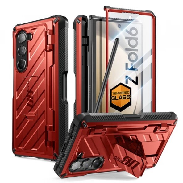 Husa pentru Samsung Galaxy Z Fold6 F956, Supcase, Unicorn Beetle Pro, Rosie