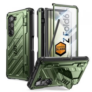 Husa pentru Samsung Galaxy Z Fold6 F956, Supcase, Unicorn Beetle Pro, Verde