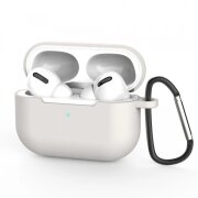 Husa Techsuit Silicone Case pentru Apple AirPods Pro 3, Gri Deschis