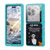Husa Universala Waterproof pentru Telefon max. 6.9inch, ShellBox, AirBox, Albastra