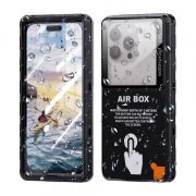 Husa Universala Waterproof pentru Telefon max. 6.9inch, ShellBox, AirBox, Neagra