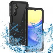 Husa Waterproof pentru Samsung Galaxy A15 5G A156 / A15 A155, ShellBox, Neagra