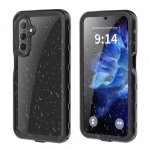 Husa Waterproof pentru Samsung Galaxy A16 5G A166 / A16 4G A165, ShellBox, Neagra