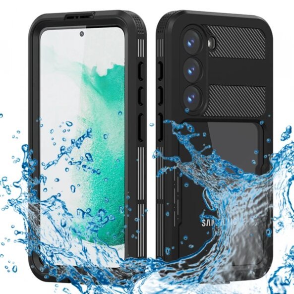 Husa Waterproof pentru Samsung Galaxy S23 S911, ShellBox, Neagra