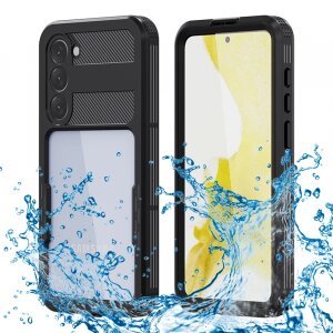 Husa Waterproof pentru Samsung Galaxy S23+ S916, ShellBox, Neagra