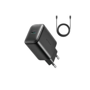Incarcator Retea Cu Cablu USB-C Joyroom JR-TCF23, 25W, 3A, 1 x USB-C, Negru 
