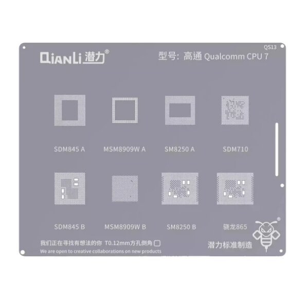 Sita BGA QIANLI QS13 pentru CPU Qualcomm 7 Series 