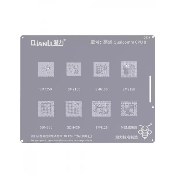 Sita BGA QIANLI QS14 pentru CPU Qualcomm 700 / 600 / 800 / 400 Series