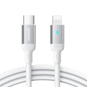 Cablu Date si Incarcare USB-C - Lightning Joyroom Extraordinary Series A10, 20W, 1.2m, Alb 