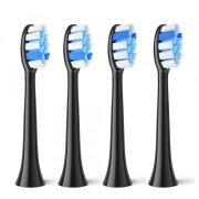 Capat Rezerva GCS2 pentru Periuta Electrica Bitvae S2, Set 4 bucati, Negru