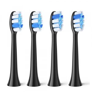 Capat Rezerva GCS2 pentru Periuta Electrica Bitvae S2, Set 4 bucati, Negru