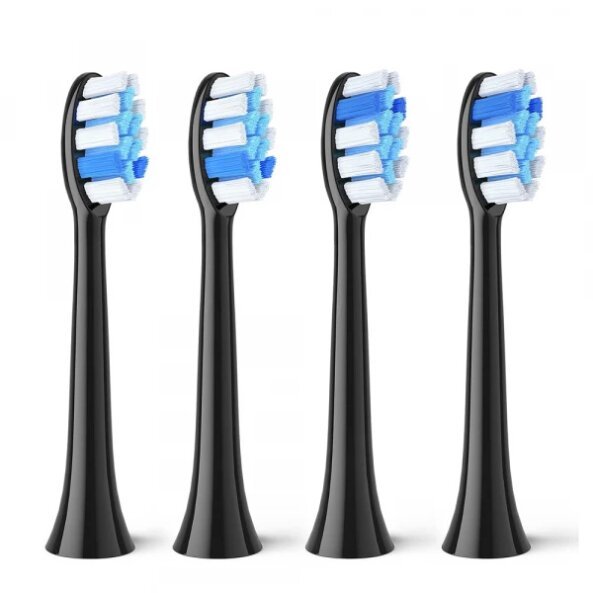 Capat Rezerva GCS2 pentru Periuta Electrica Bitvae S2, Set 4 bucati, Negru